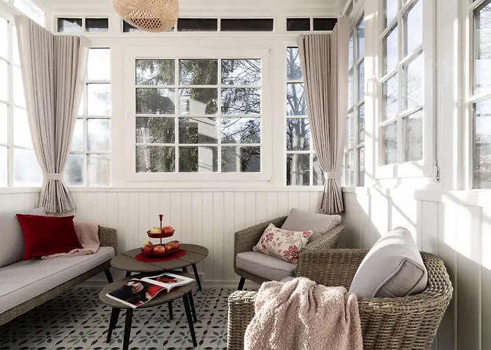 アパート Sanhaus - Santorini - Dwie Sypialnie, Dwie Lazienki, Klimatyzacja ソポト