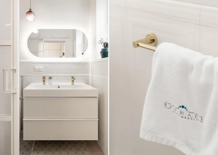 アパート Sanhaus - Santorini - Dwie Sypialnie, Dwie Lazienki, Klimatyzacja ソポト