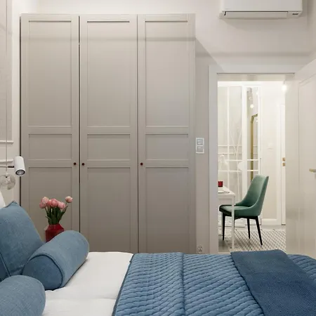 Sanhaus Apartments - Apartament Santorini - Dwie Sypialnie, Dwie Lazienki, Klimatyzacja * Sopot
