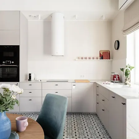 Sanhaus Apartments - Apartament Santorini - Dwie Sypialnie, Dwie Lazienki, Klimatyzacja Sopot