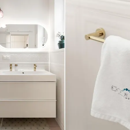 아파트 Sanhaus - Santorini - Dwie Sypialnie, Dwie Lazienki, Klimatyzacja 소포트