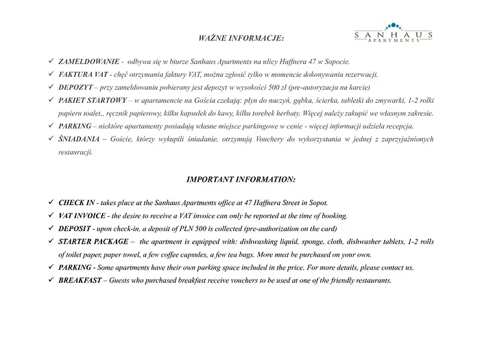 Sanhaus - Santorini - Dwie Sypialnie, Dwie Lazienki, Klimatyzacja * Sopot